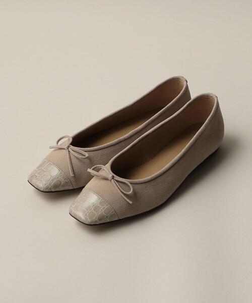シューズ バレエシューズ 税込 送料無料 スクエアコンビバレエ フラット10 17 600円