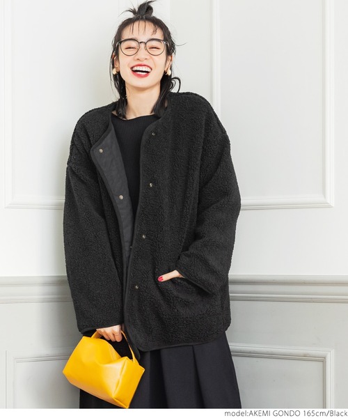 coca（コカ） キルティング×ボアリバーシブルコート : ZOZOTOWN Yahoo