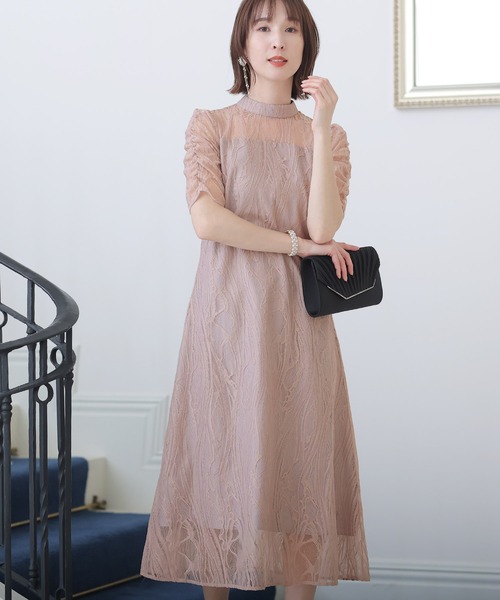 Diki Home ワンピース ドレス パーティードレス 結婚式ドレス 半袖 秋 冬 フォーマル レディース 披露宴 発表会 演奏会 二次会 お呼ばれ 謝恩会 五分袖 無地 花柄 通勤 80cm お呼ばれ 結婚式 ドレス Chateaujoliet Com
