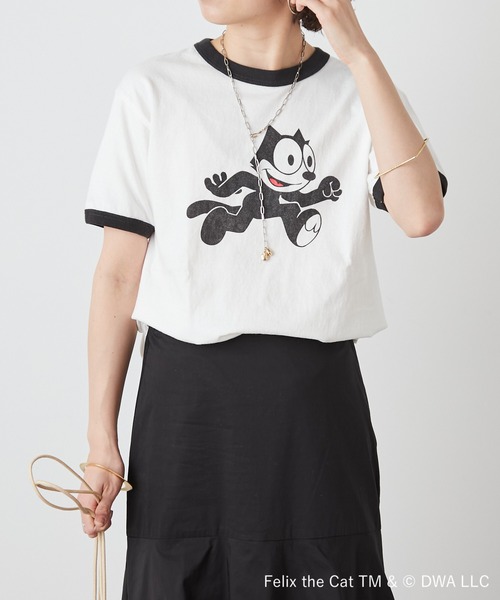 tシャツ 半袖 GOOD ROCK SPEED FELIX リンガーTシャツ レディース