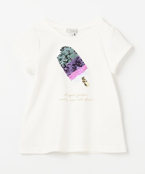 ANY（エニィ） tシャツ 接触冷感スパンコールTシャツ キッズ 子供服