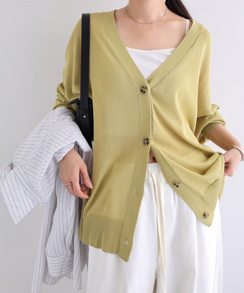 【BEIGE】<ATTISESSION>シアー ツイン カーディガン BEIGE】<ATTISESSION>シアー ツイン カーディガンの通販 by UNITED