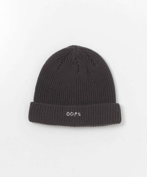 URBAN RESEARCH Sonny Label ニット帽 ニットキャップ OOPS 刺繍