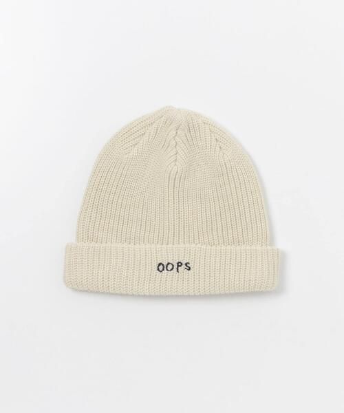 URBAN RESEARCH Sonny Label ニット帽 ニットキャップ OOPS 刺繍