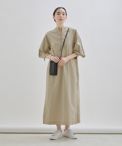 SALON adam et rope' ワンピース レースアップボリューム