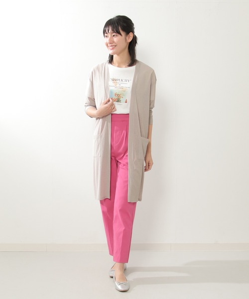ikka（イッカ） カーディガン サラッとシアーロングカーディガン