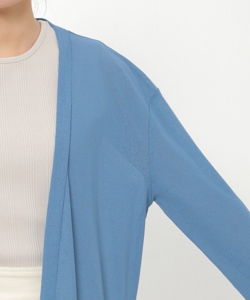 Setto × indigo label 刺し子ロングカーディガン(極美品) 楽天市場】mizuiro ind ミズイロインド ドレープロング