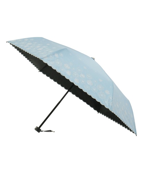 LANVIN en Bleu 日傘 uvカット 折りたたみ傘 遮光100% 遮熱 晴雨兼用