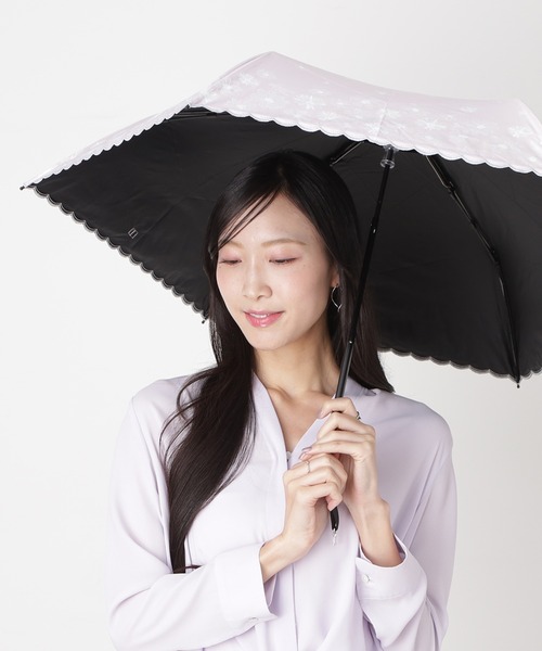 LANVIN en Bleu 折りたたみ傘 遮光100% 遮熱 晴雨兼用 折りたたみ日傘 LANVIN en Bleu 折りたたみ傘 遮光100% 遮熱 晴雨兼用 折りたたみ日傘