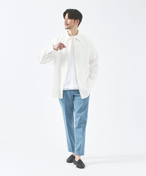 アバハウス（ABAHOUSE）/【LUXE Linen Solaro】長袖 リネンシャツ ABAHOUSE（アバハウス） シャツ 「LUXE Linen Solaro」長袖 リネン