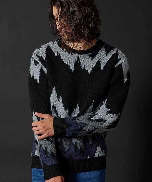 RATTLE TRAP（ラトルトラップ） セーター ニット モヘヤライクウエーブ