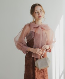 【Dorry Doll】美品♡ボウタイボレロセットドレス 結婚式 オケージョン Dorry Doll（ドリードール） ドレス ボウタイボレロセットドレス結婚式