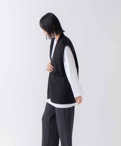 希少★90s ヴィンテージ シワ加工 プリーツ加工 リバーシブル ベスト ジレ wee9s ベスト ジレ vintage like big collar denim vest