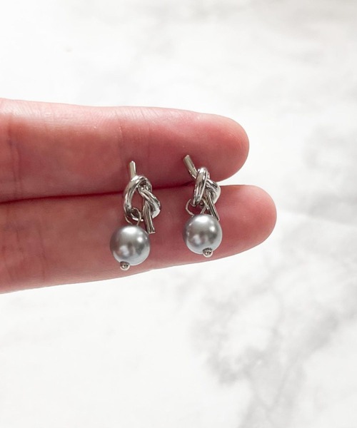 yu-ka ピアス YU-KA:ノットパールピアス レディース : ZOZOTOWN Yahoo
