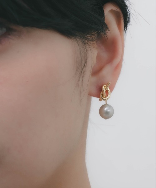 yu-ka ピアス YU-KA:ノットパールピアス レディース : ZOZOTOWN Yahoo