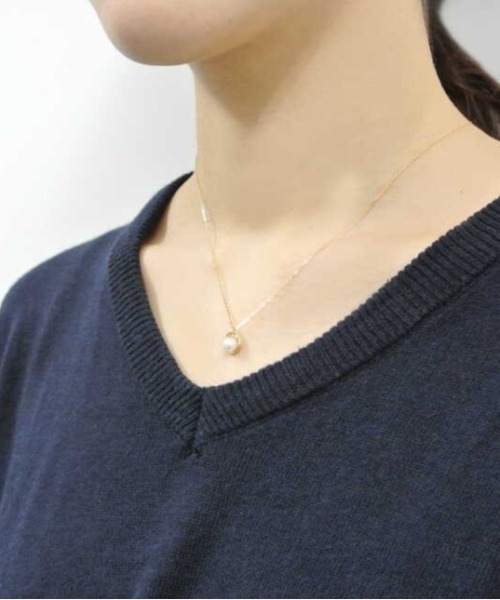 ネックレス K18YG パールネックレス レディースの画像