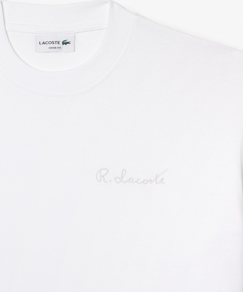 LACOSTE tシャツ オーガニックコットン ヘビーウェイト