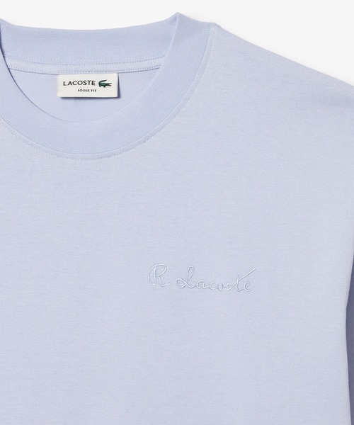 LACOSTE tシャツ オーガニックコットン ヘビーウェイト