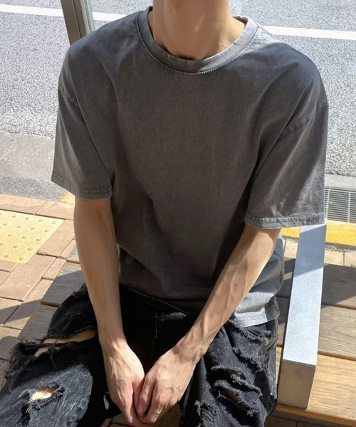 B.R.U tシャツ 「ヴィンテージライク」ピグメント加工半袖T