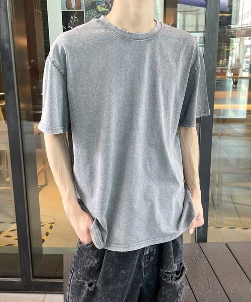 B.R.U tシャツ 「ヴィンテージライク」ピグメント加工半袖T