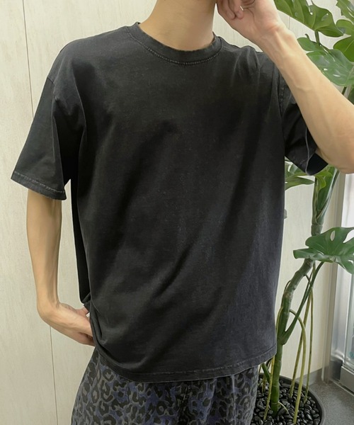 B.R.U tシャツ 「ヴィンテージライク」ピグメント加工半袖Tシャツ