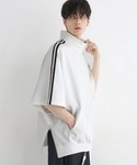 tシャツ ルーズシルエットコットンポンチドレー...の詳細画像5