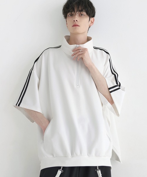 CLUBHAUS × TANGRAM 半袖ハーフジップ プルオーバー L ハーフジップ 半袖 メンズ[品番：OCGW0003182]｜ONE 4 PREMIUM（ワン