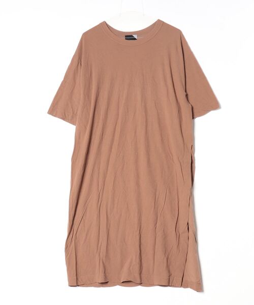 ATON 「ATON」 Tシャツワンピース M キャメル レディース : ZOZOTOWN  