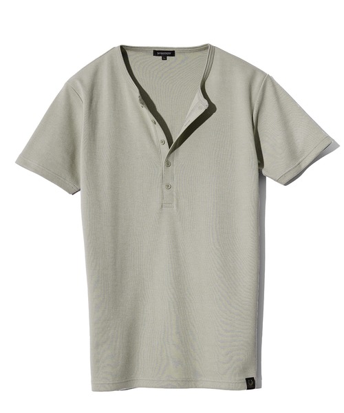 SOMEDIFF（サムディフ） tシャツ 「SOMEIDFF」ヘンリーネック半袖