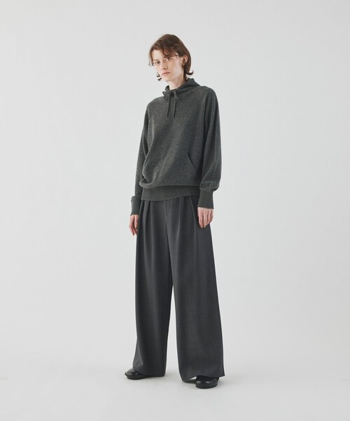 パーカー カシミヤスウェット パーカー レディース GALERIE VIE パーカー カシミヤスウェット レディース