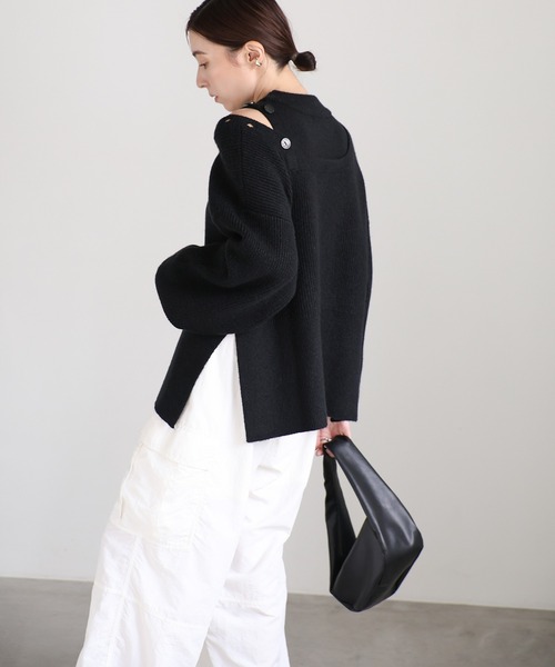 select MOCA（セレクトモカ） ニット セーター ショルダーボタンサイド