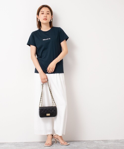 「NOLLEY'S」 半袖Tシャツ 38 アイボリー レディース NOLLEY'S 「NOLLEY'S」 半袖Tシャツ 38 オフホワイト レディース