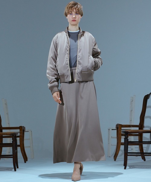 Sov. ma1 ma-1 サテンMA-1ジャケット レディース : ZOZOTOWN Yahoo!店