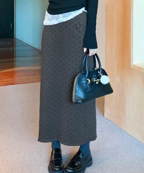 【BLACK】<ASTRAET>ドット ジャガード タイトスカート UNITED ARROWS LTD. OUTLET｜<ASTRAET>ドット ジャガード タイト
