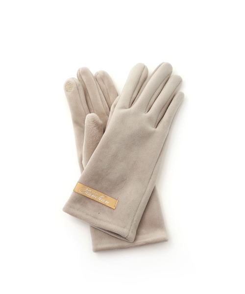 colleca la（コレカラ） 手袋 滑らかベロアグローブ/手袋「スマホ対応