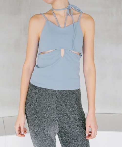 sahara｜カットアウトデザインキャミソール sahara（サハラ） キャミソール Cut Out Design Camisole/カットアウト