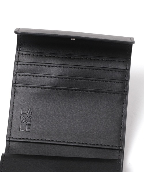 LAKOLE（ラコレ） ミニ 二つ折り 二つ折り財布 財布 フラップミニ