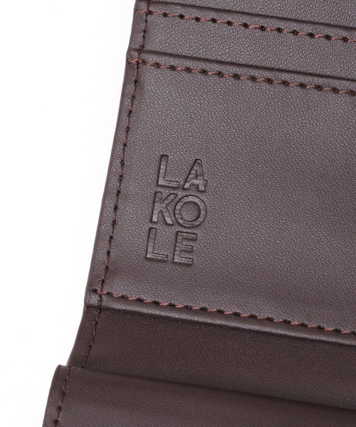 LAKOLE（ラコレ） ミニ 二つ折り 二つ折り財布 財布 フラップミニ