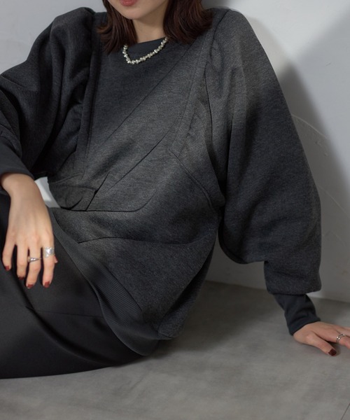 each alchemist トレーナー スウェット 裏起毛ワイドスリーブ