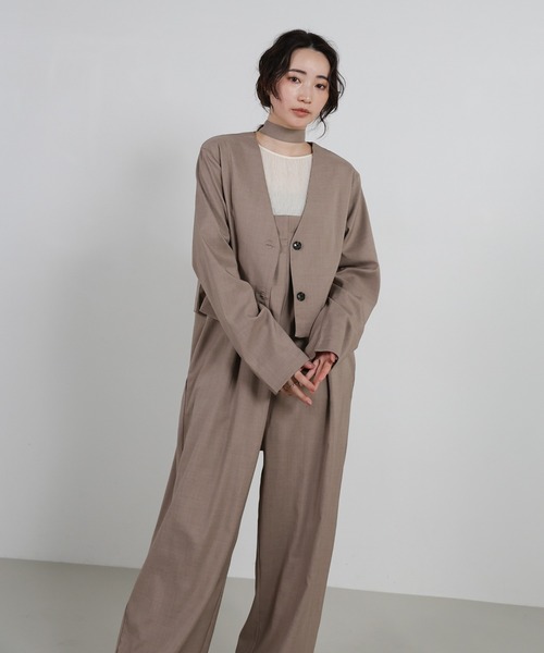 select MOCA Et サロペット オーバーオール 「Et」No-Collar Jacket