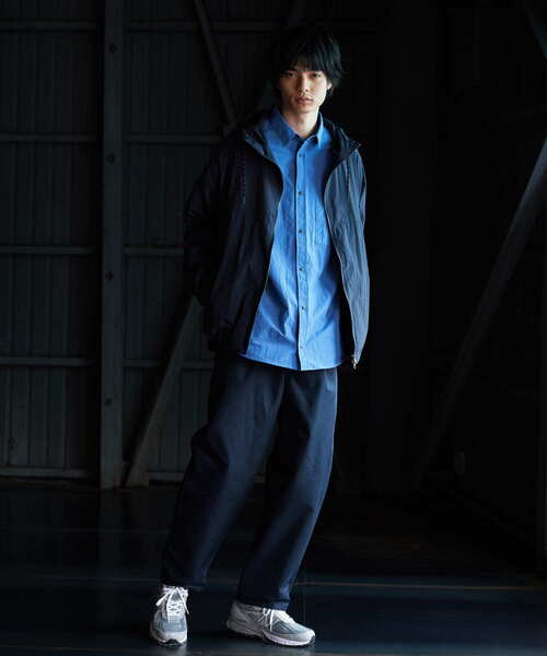 qmile ネイビー パンツ XL EKAL パンツ 「吸水速乾/イージーケア」coolmax chino