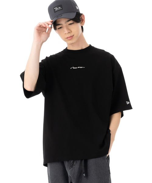 NEW ERA tシャツ ニューエラ 半袖Tシャツ オーバーサイズ 手書き