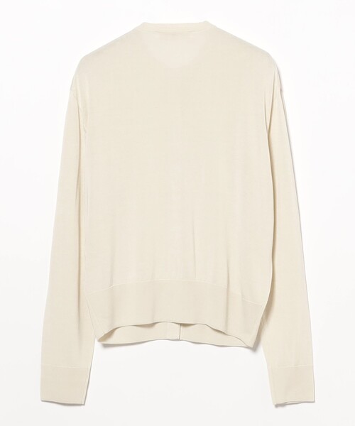 Demi-Luxe BEAMS カーディガン シルク クルーネック