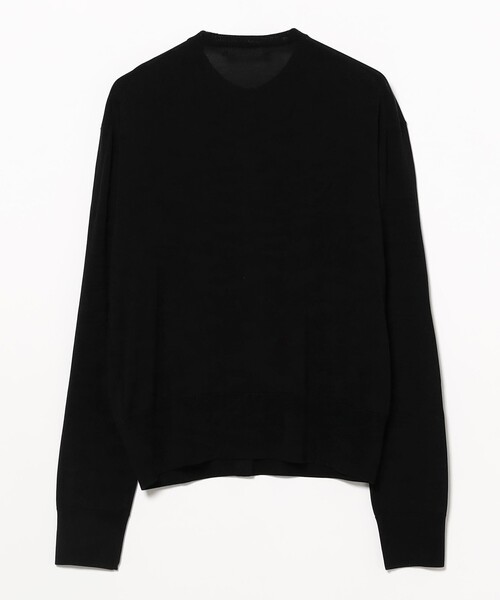 Demi-Luxe BEAMS カーディガン シルク クルーネック