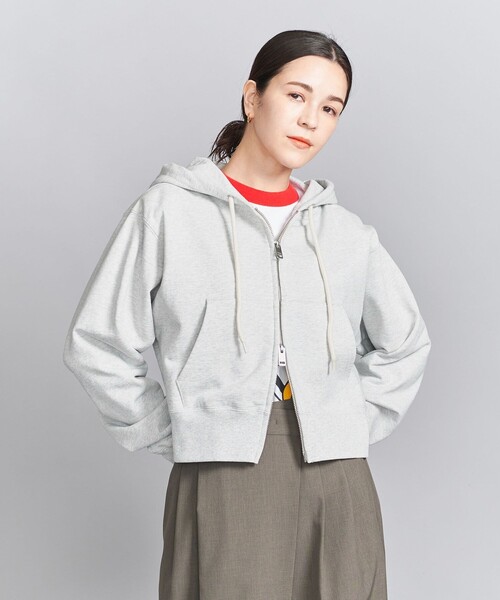 BEAUTY＆YOUTH UNITED ARROWS パーカー コットン ショートフロント