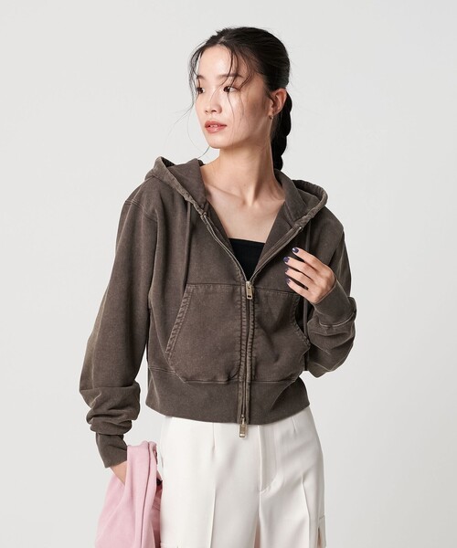 BEAUTY＆YOUTH UNITED ARROWS パーカー コットン ショートフロント