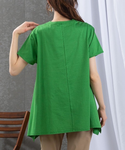 STUDIO PICONE tシャツ イレギュラー冷感Tシャツ レディース