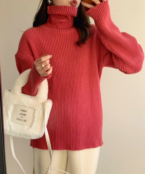 「ABITOKYO」 タートルネックニット FREE グレー レディース_画像6