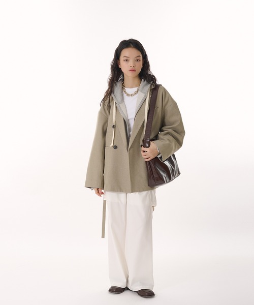 【KHAKIPOINT】Stud Shoulder Bag ショルダーバッグ seyto（セイト）の「Studs big shoulder bag / スタッズビック