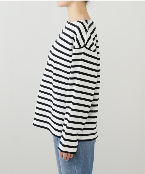 SLOBE IENA tシャツ ボーダーロンTEE レディース : ZOZOTOWN